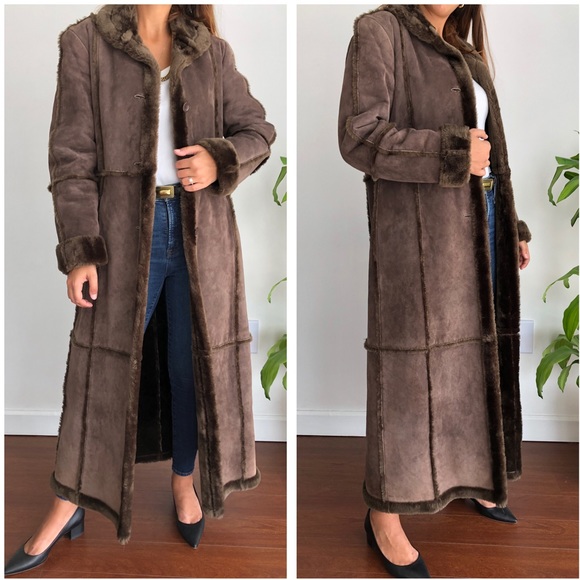Vintage Other - Thomas Brandon Suede Leather patched brown coat M